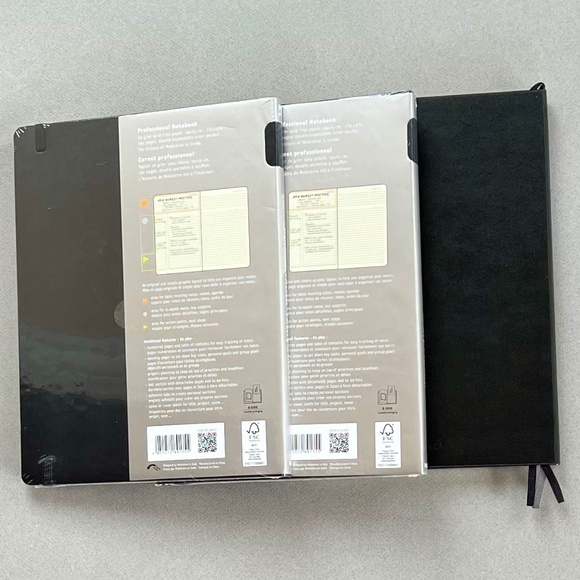 3 Moleskine Professional Notebook-Pro Collection Hardcover, XL-7.5"x.9.25", 192p - Picture 2 of 5